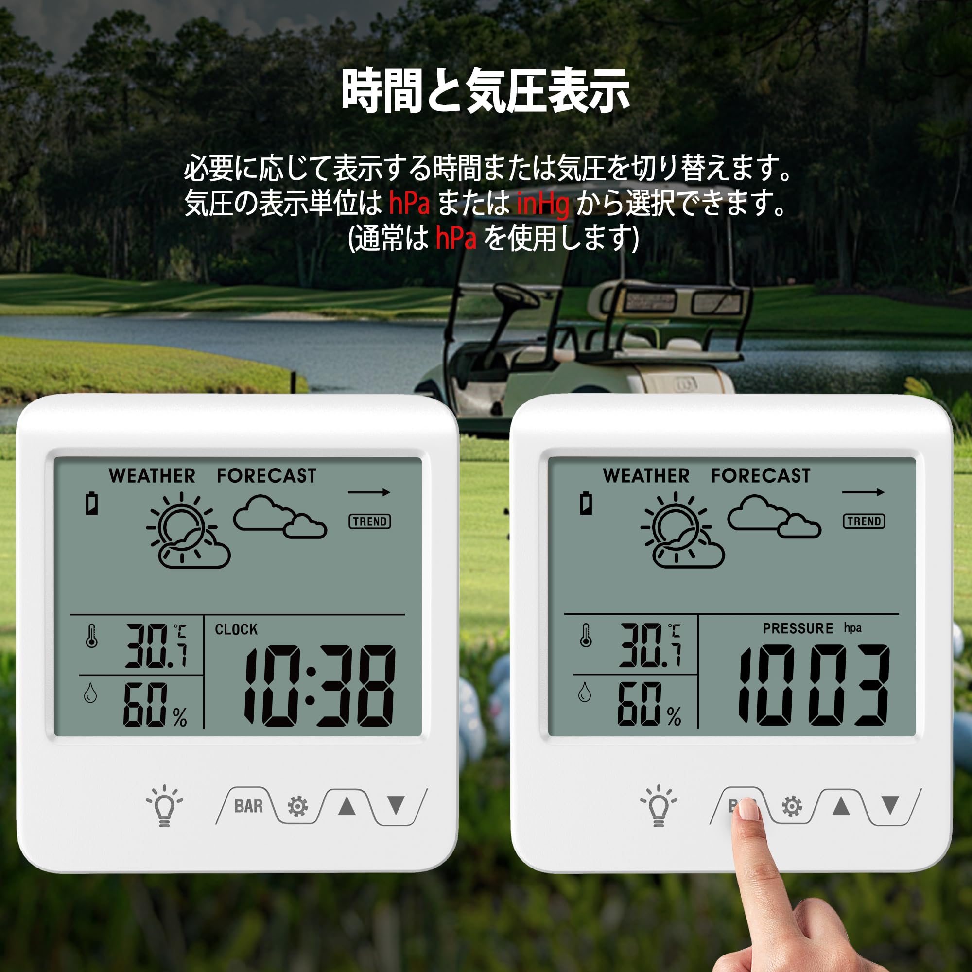 Amazon.co.jp: Timloon デジタル温湿度計 室内温度湿度計 天気予報